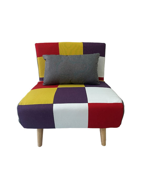 Elize Two-Seater Couch Bed Multicolour 165x80x84 cm