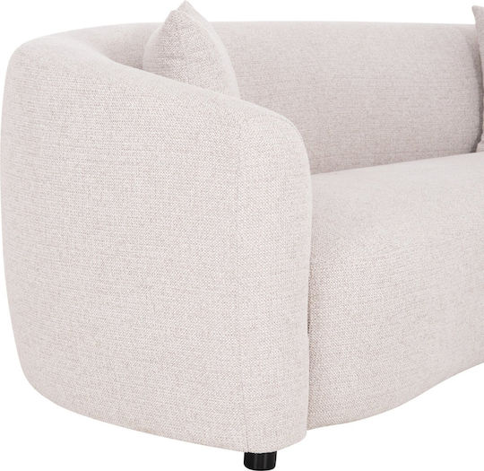 Three-Seater Sofa Beige 230x96x75cm