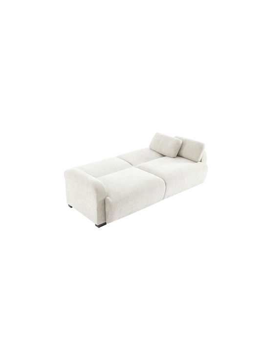Nubo Τριθέσιος Καναπές Κρεβάτι Off White 213x93x86εκ.