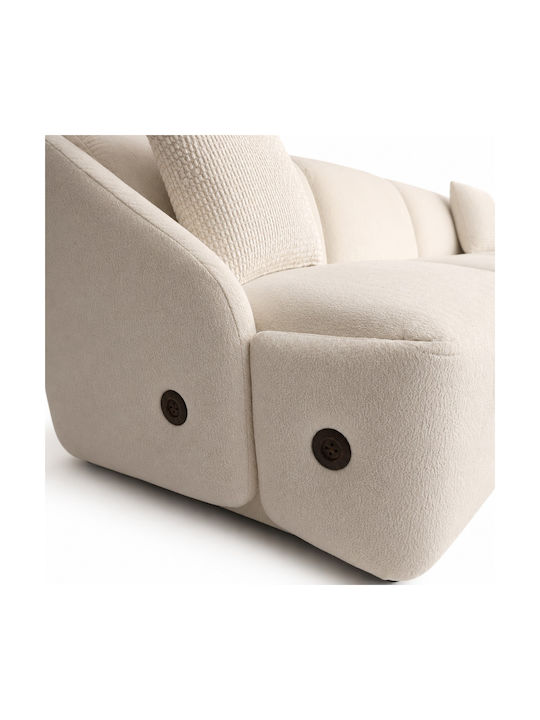 Novar Corner Couch with Right Corner Beige 255x157x77 cm