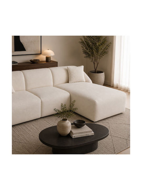 Novar Corner Couch with Right Corner Beige 255x157x77 cm