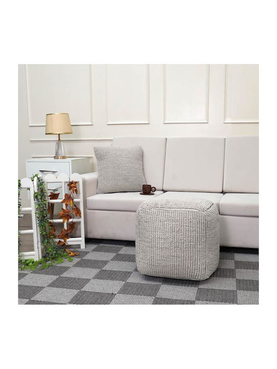 Fylliana Sitzsack Hocker Wasserdicht Fl822 Beiger Farbe 45x45x45cm