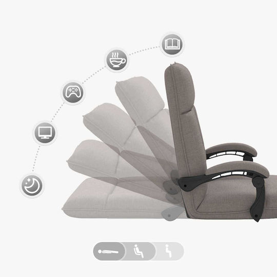 Multifunctional Bean Bag Chair Taupe 66x66x80cm