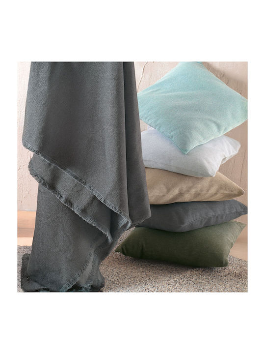 Rythmos Raven Decken & Couchdecken Viersitzer-Sofa Überwurf Jacquard 180x330cm Grau