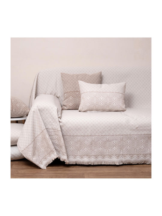 Anna Riska 1574 Ριχτάρι Πολυθρόνας Ζακάρ 180x150εκ. Beige