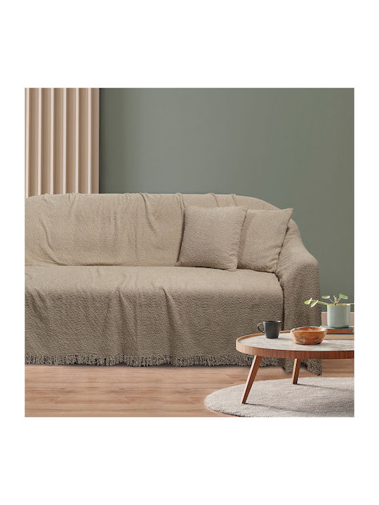 Das Home Three-Seater Sofa Throw 180x300cm Grey
