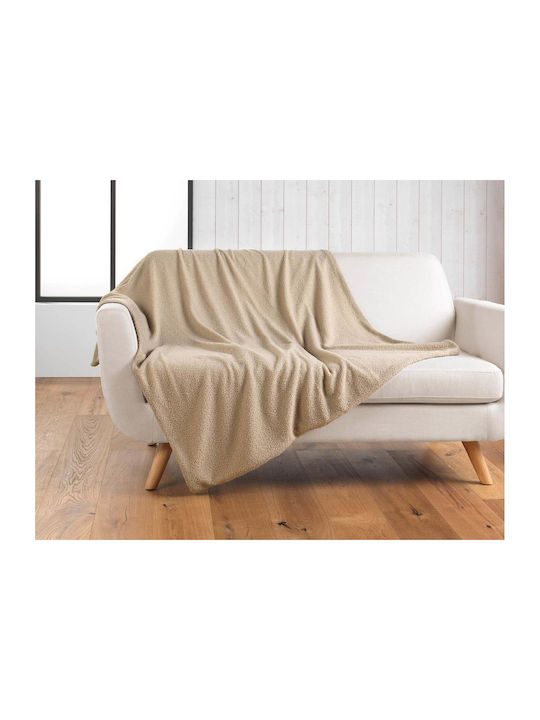 L-c Wooly Ριχτάρι Πολυθρόνας Fleece 180x220εκ. Beige