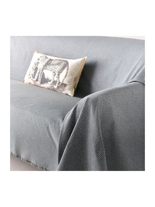 Kentia Serpantine Sofa Throw 2 Seater 180x240cm Gray