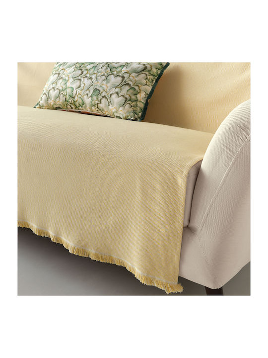 Kentia Everan Dreisitzer-Sofa Wurf 180x280cm Gelbe