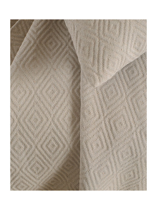 Rythmos Elysse Decken & Couchdecken Viersitzer-Sofa Überwurf Jacquard 180x330cm Braun