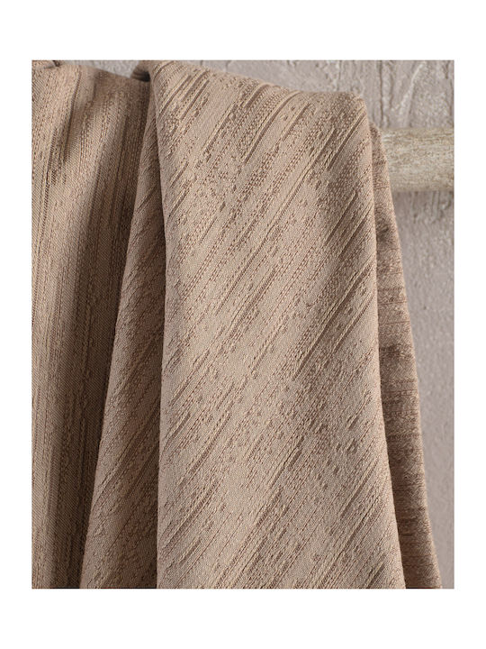 Rythmos Toris Armchair Throw Jacquard 180x160cm Ecru