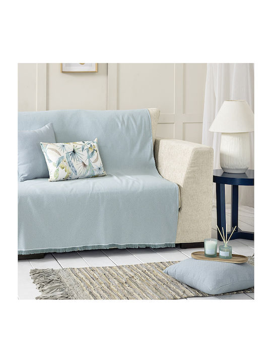 Nima Iris Ριχτάρι Πολυθρόνας Chenille 180x180εκ. Petrol