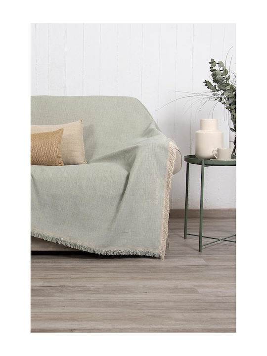 Naf Naf Naf Naf Three-Seater Sofa Throw Chenille 180x300cm Mint