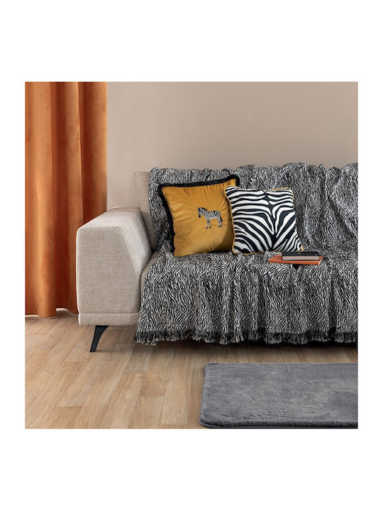 Palamaiki Grevi Ριχτάρι Πολυθρόνας Chenille 180x180εκ. Black