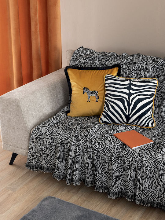 Palamaiki Grevi Ριχτάρι Πολυθρόνας Chenille 180x180εκ. Black