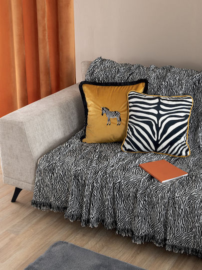 Palamaiki Grevi Ριχτάρι Πολυθρόνας Chenille 180x180εκ. Black