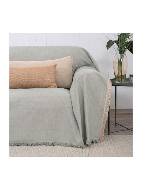 Naf Naf Naf Naf Three-Seater Sofa Throw Chenille 180x300cm Mint