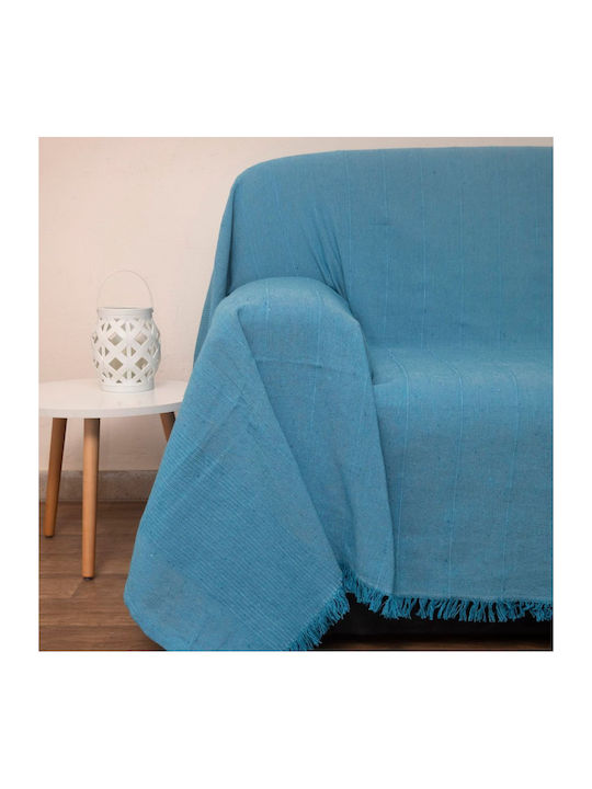 Viopros 1969 Dreisitzer-Sofa Wurf 170x280cm Türkis