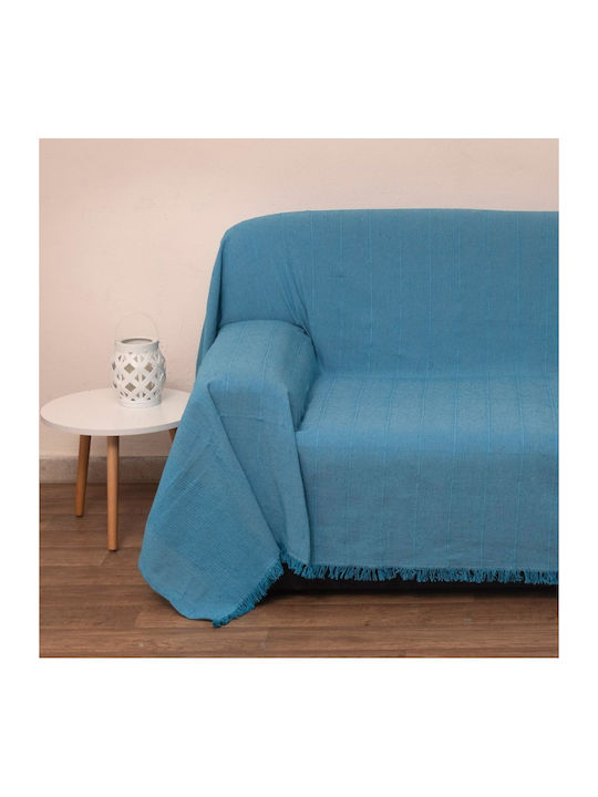 Viopros 1969 Armchair Throw 170x170cm Turquoise