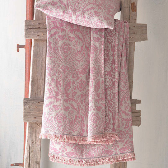 Rythmos Beatris Sesselüberwurf Zwei Seiten Jacquard 160x180cm Rosa