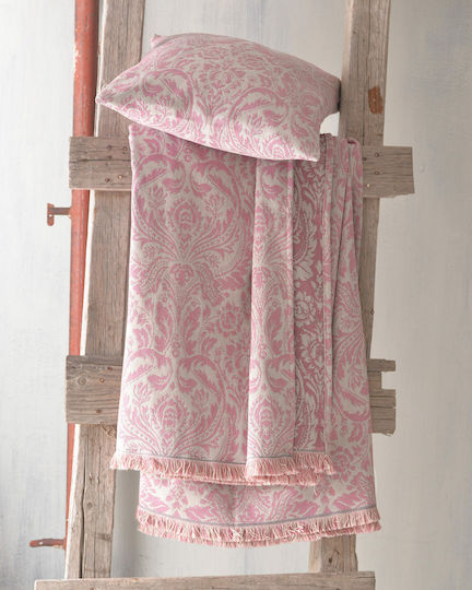 Rythmos Beatris Sesselüberwurf Zwei Seiten Jacquard 160x180cm Rosa