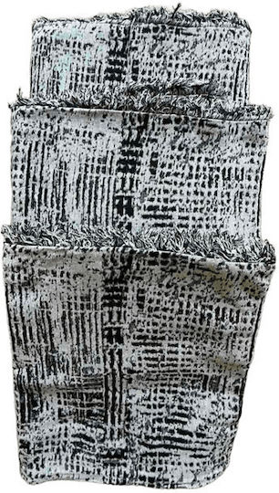 Kraft World Πολυθρόνας Π180xΜ180cm Γκρί-μαύρο