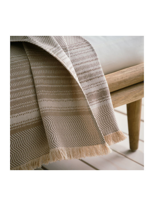 Gofis Home Kelda Sofa Throw Knitted 180x250cm Sand Beige 174/06