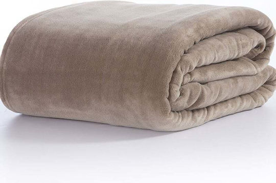 Nef-Nef Homeware Cosy Pătură Fleece Single 160x220 cm Bej