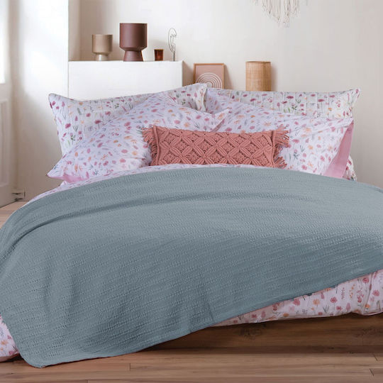 Nef-Nef Homeware Cool Υπέρδιπλη 220x240εκ. Dusty Blue Nef-Nef Homeware Cool Υπέρδιπλη 220x240εκ. Dusty Blue