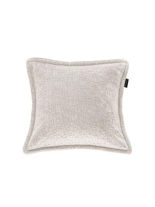 Guy Laroche Bolzano Pătură Sherpa Canapea 130x170 cm Catifea Ivoire