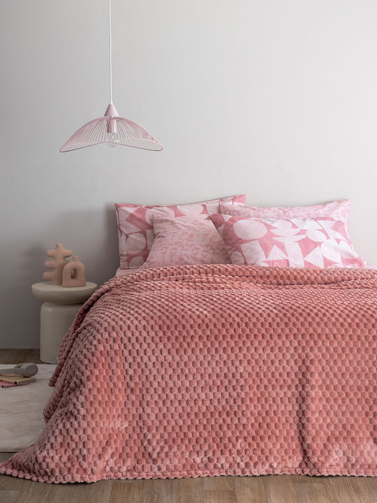 Palamaiki Aster Decke Fleece Einzeln 160x220cm Rosa