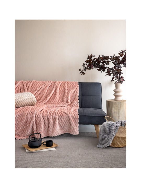 Palamaiki Aster Decke Fleece Übergröße 220x240cm Rosa