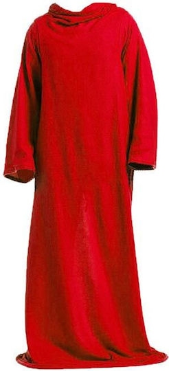 Κουβέρτα Fleece με Μανίκια 138x180εκ. Κόκκινη AT15033_ Κουβέρτα Fleece με Μανίκια 138x180εκ. Κόκκινη AT15033_
