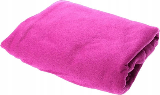 Fleece Blanket with Sleeves 138x180cm Pink