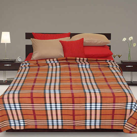 Lino Home Plaid Brown Double 200x220cm Brown Lino Home Plaid Brown Double 200x220cm Brown