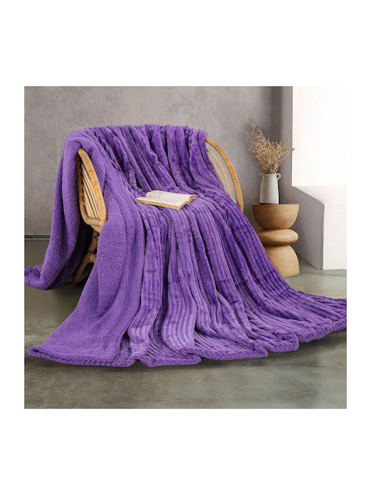 Rythmos Jollein Decke Fleece Übergröße 220x240cm Fuchsie