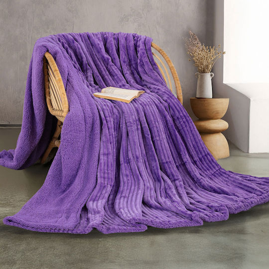 Rythmos Jollein Decke Fleece Übergröße 220x240cm Fuchsie