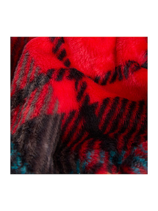 Atmosphera Κουβέρτα Fleece Ημίδιπλη 180x230εκ. Κόκκινη 212575