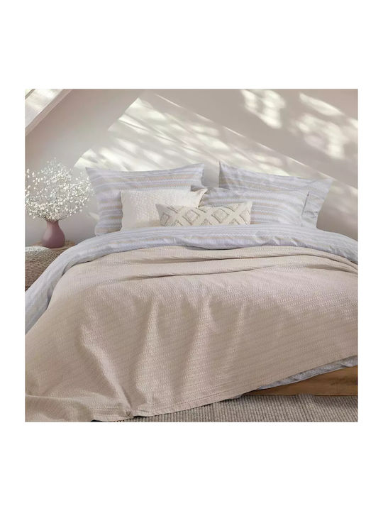 Nef-Nef Homeware Cool Pique Single Blanket 160x240cm Sand