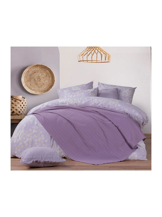 Nef-Nef Homeware Cool Pique Single Blanket 160x240cm Sand