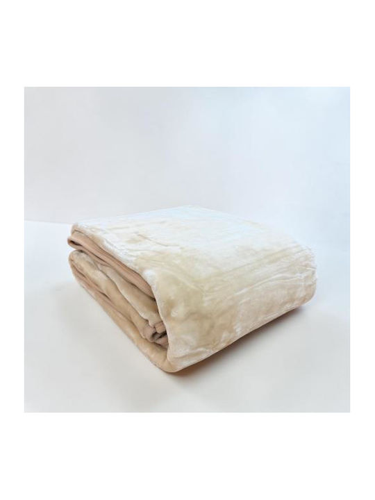 Linea Home Beverly Pique Single Blanket 160x220cm Ecru