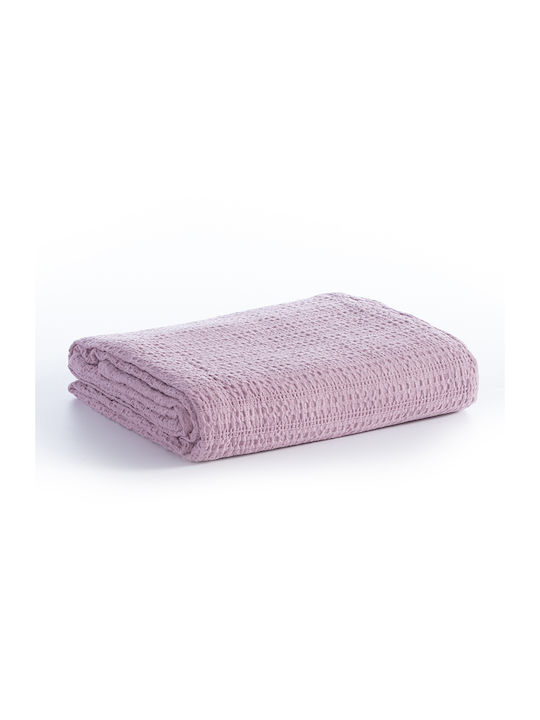 Nef-Nef Homeware Cool Κουβέρτα Πικέ Μονή 160x240εκ. Purple