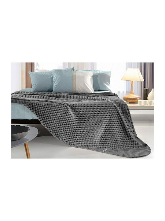 Guy Laroche Eternity Pătură Piqué King Size 260x240 cm Antracit