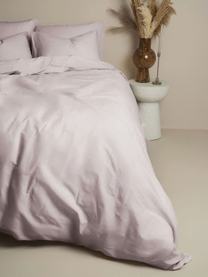 Sunshine Παπλωματοθήκη Βαμβακερή Μονή 170x250 Cotton Feelings 106 Light Grey