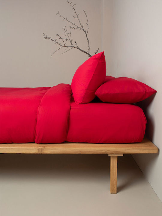 Sunshine Duvet Cover Cotton Double 200x250 Cotton Feelings 113 Red