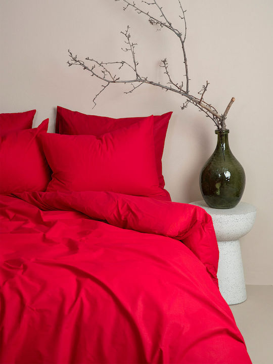 Sunshine Duvet Cover Cotton Double 200x250 Cotton Feelings 113 Red