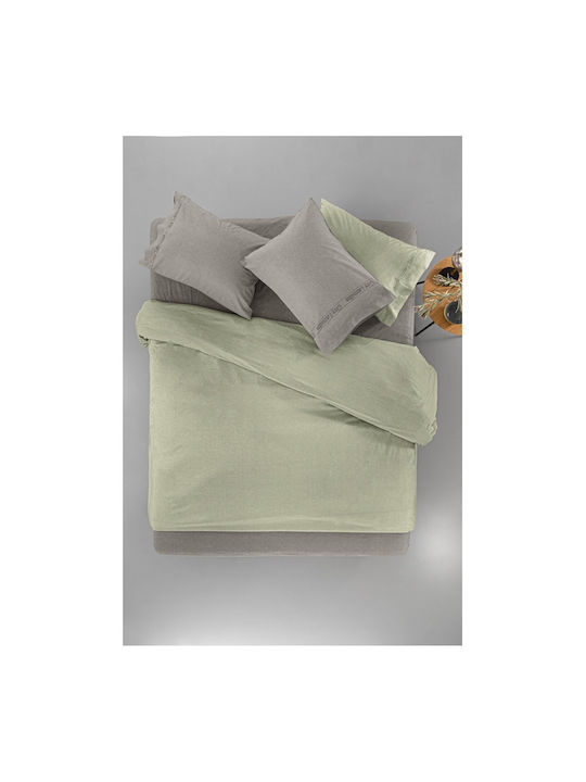 Guy Laroche Duvet Cover Cotton Queen 225x245 Minimal Khaki