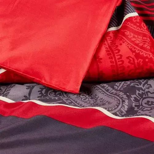 Kleine Wolke Παπλωματοθήκη Βαμβακερή Μονή 135x200 Cambridge Κόκκινη