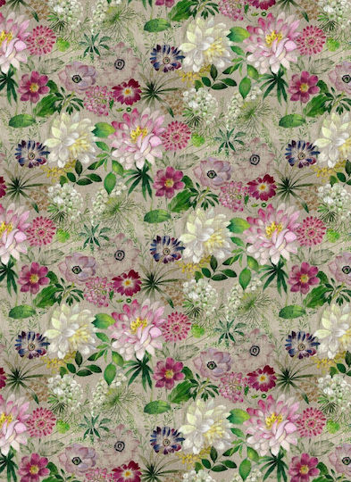 Tessitura Toscana Telerie Τραπεζομάντηλο Λινό La Vie En Rose Μπεζ 140x170εκ.