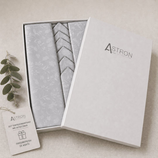 Astron Italy Tischtuch Grey 140x280cm